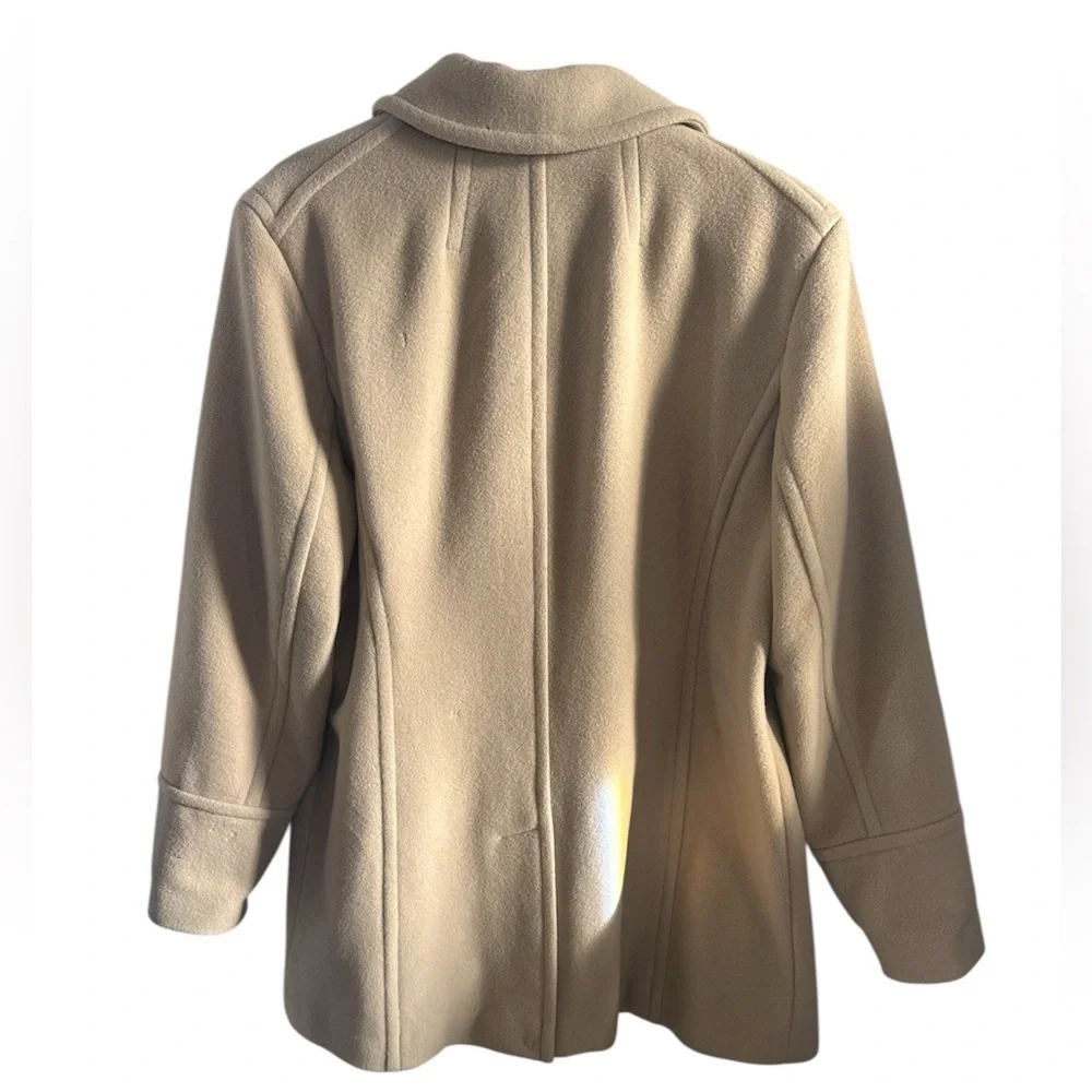 Marvin Richards Women's Tan Pea Coat sz: XL